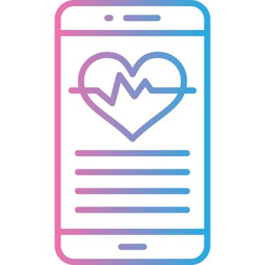 akıllı telefon simgesi vektör illüstrasyonu