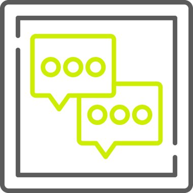 Konuşma baloncukları simge tasarımı