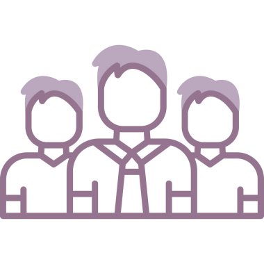 farklı kişilerden oluşan grup karakter vektör illüstrasyon tasarımı