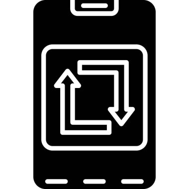 Cep telefonu. Web simgesi basit illüstrasyon