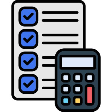 Liste simgesi rengi dış hat vektörünü kontrol et