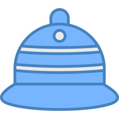 vektör kış şapkası simgesi