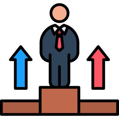 Kariyer lideri simgesi - özet biçimi