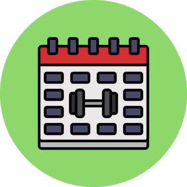 Takvim simgesi vektör illüstrasyonu