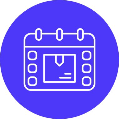 Takvim simgesi, vektör çizimi