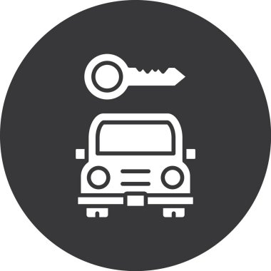 Modern oto tamir simgesinin vektör illüstrasyonu