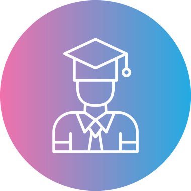 öğrenci başlığı vektör simgesi