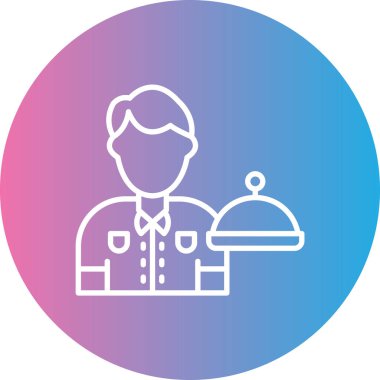 Şef. Web simgesi basit tasarım