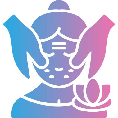 Hindu tanrısı Hint ikonu düz stil