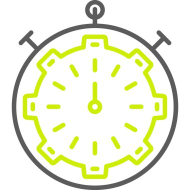 Saat simgesinin vektör illüstrasyonu