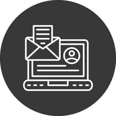 Vektör E- posta simgesi illüstrasyonu