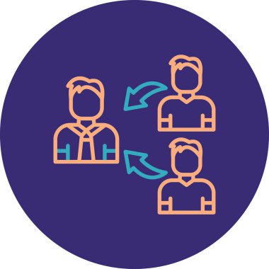 İnsan simgesinin vektör illüstrasyonu