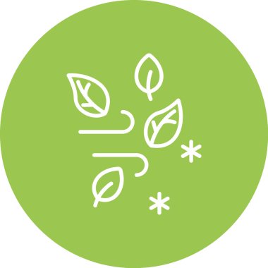 Yeşil yapraklı bir ağacın vektör çizimi