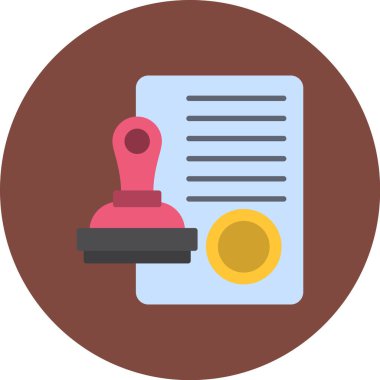 Sözleşme. Web simgesi basit tasarım