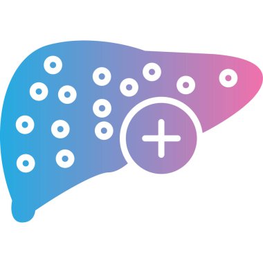 Mavi karaciğer simgesi beyaz arkaplanda izole edilmiş. Karaciğer. Karaciğer. Rastgele daire şekilleri. vektör.