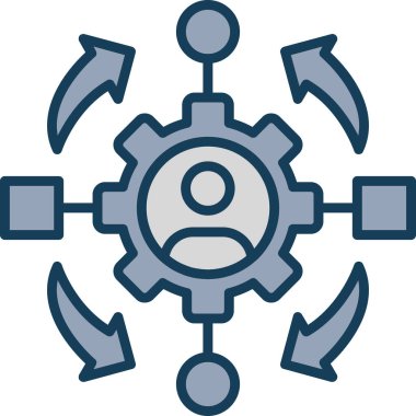 Ayarlar. Web simgesi basit illüstrasyon