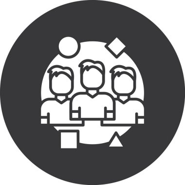 iş dünyası takım çalışması insanları simgesi ana hatları biçiminde