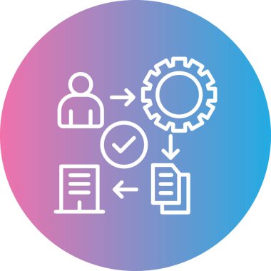 iş simgesi vektör illüstrasyonu