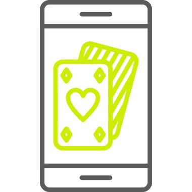 Smartphone Simgesi, vektör illüstrasyonu