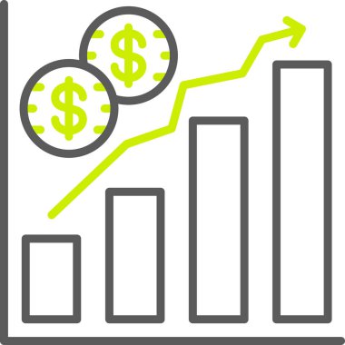 satış büyüme grafiği simgesi