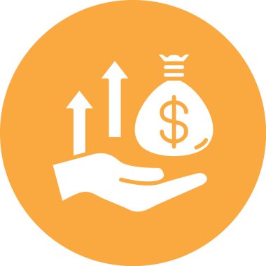 İş ve finans ikonu. vektör