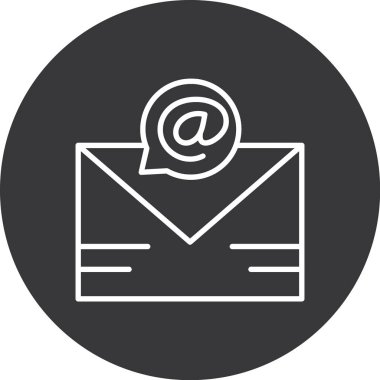 mesaj vektör simgesi modern illüstrasyon