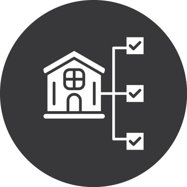 Emlak simgesi vektör illüstrasyonu