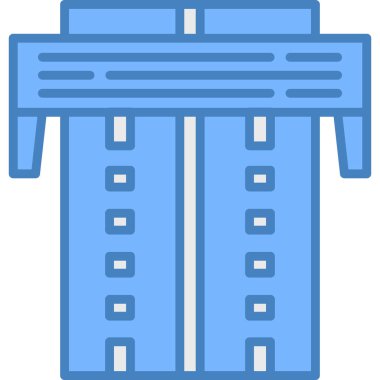 Dosya ana hatları biçiminde bina inşa simgesi