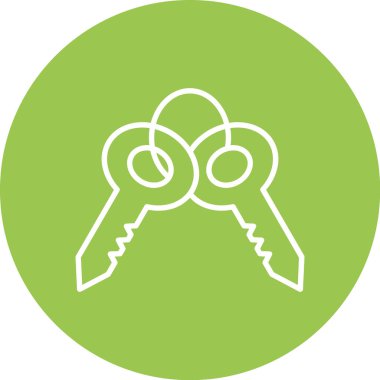 Kolayca değiştirebilen ya da düzenleyebilen anahtar vektör simgesi