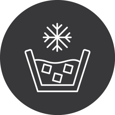 Dondurma simgesinin vektör illüstrasyonu