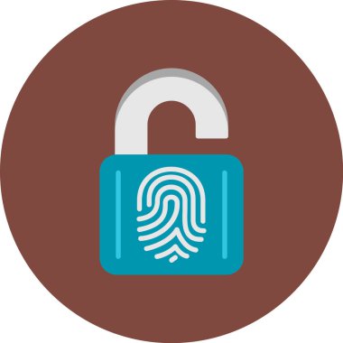 düz vektör simgesini kilitle