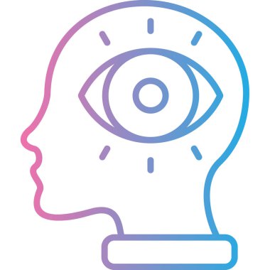 Göz. Web simgesi basit illüstrasyon