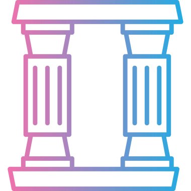 sütun simgesinin vektör çizimi