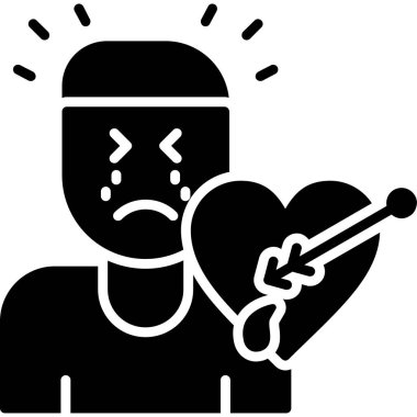 sinirli kalp duygu simgesi ana hatlarıyla