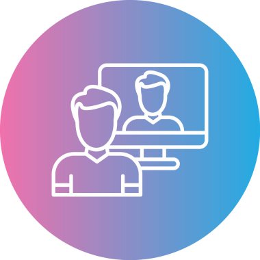 İnsan simgesinin vektör illüstrasyonu