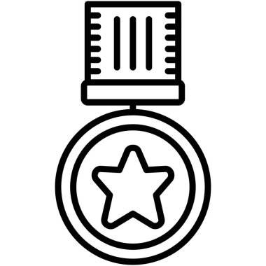 Madalya simgesi, basit tasarım