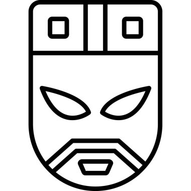 Bir adamın vektör illüstrasyonunun siyah beyaz versiyonu