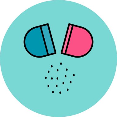 Tıbbi bir simgenin vektör illüstrasyonu