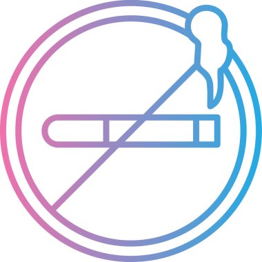 Sigara simgesinin vektör illüstrasyonu