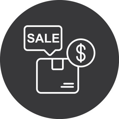 Satış etiketi. Basit tasarım