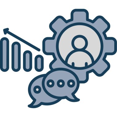 vektör içindeki iş yönetimi simgesi