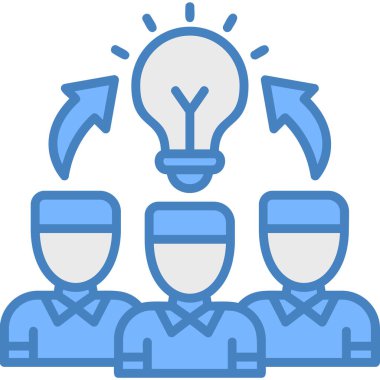 Bir grup iş adamının vektör çizimi