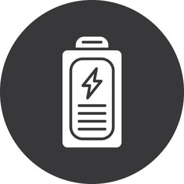 pil şarj simgesi ana hat biçiminde