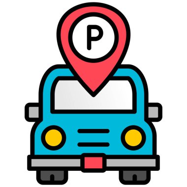 taksi konumu haritası simgesi