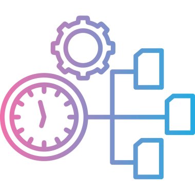 Saat. Web simgesi basit tasarım