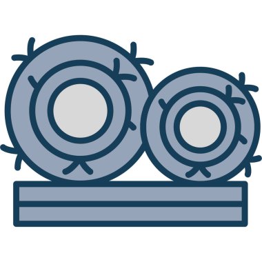 Çizgi filmin vektör çizimi ve kurdeleli şirin kedi.