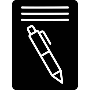 kalem simgesi, vektör illüstrasyonu