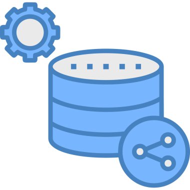 veri merkezi simge vektörü. veri merkezi kavramı