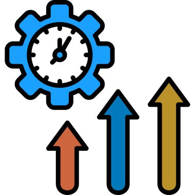 zaman simge vektör çizim