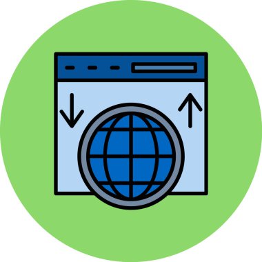 Çamaşır. Web simgesi basit illüstrasyon